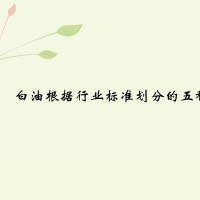 【上海白油供應采購】白油根據行業標準劃分的五種分類
