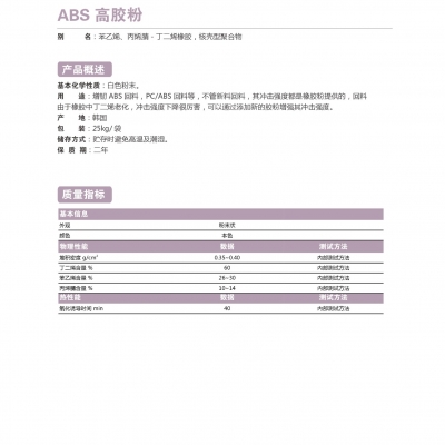 ABS高膠粉