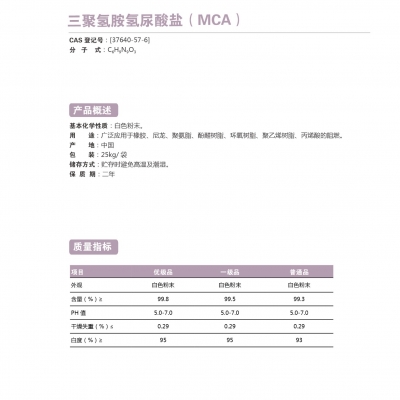 三聚氫胺氫尿酸鹽（MCA)