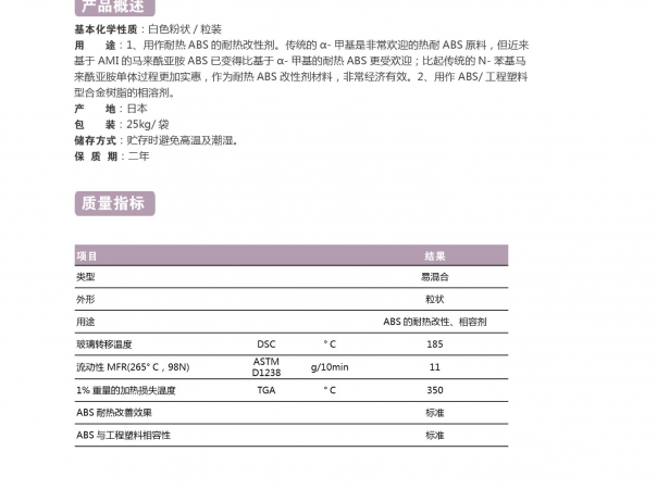 苯乙烯-N-苯基馬來酰亞胺共聚物（MS-NIP）